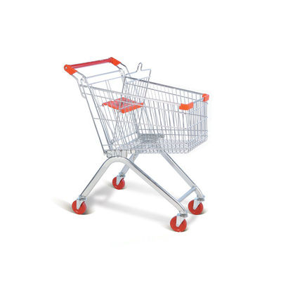 qualidade  Cheap Folding European Metal Supermarket Shopping Trolley Grocery Cart For Sale fábrica